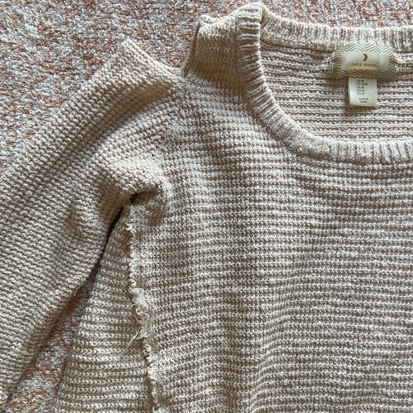 Ruby Moon Anthropologie Cold Shoulder Sweater - Picture 2 of 5